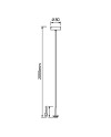ANDRÓMEDA * Colgante LED 5W 3000K W/T Cristal